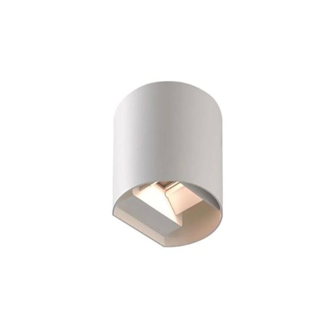 258/WH/TC Round Up/Down Wall Light White