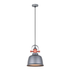 ALTA: Industrial Bell Shape With Copper Highlights Pendant Lights
