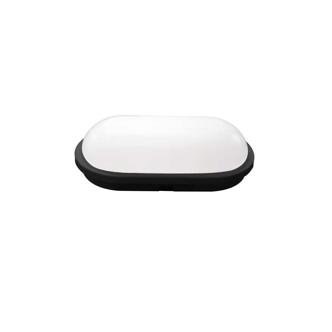 BULK: Oval LED Exterior Bulkhead Lights with Optional Cage IP65