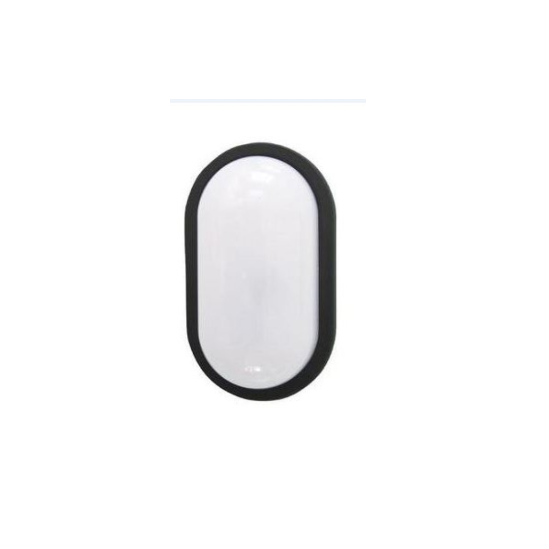 BULK: Oval LED Exterior Bulkhead Lights with Optional Cage IP65