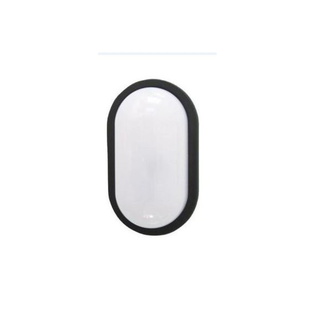 BULK: Oval LED Exterior Bulkhead Lights with Optional Cage IP65