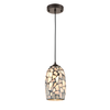 GLAZE: Stone Mosaic Hand Blown Glass Pendant Lights