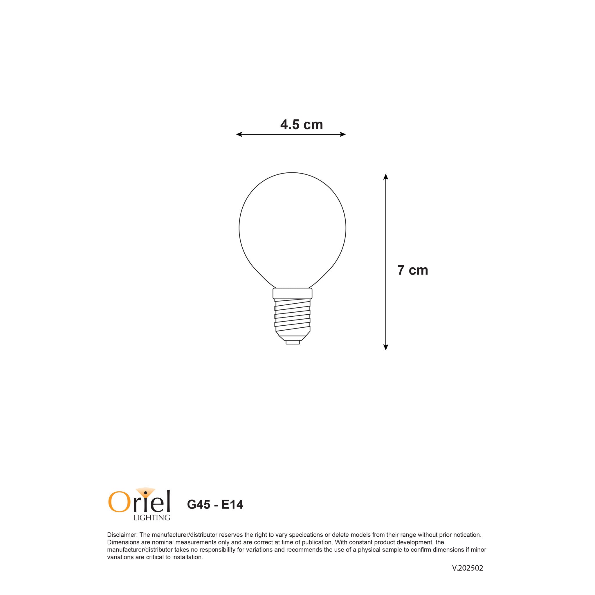MATT OPAL FILAMENT LED G45 2700K E14