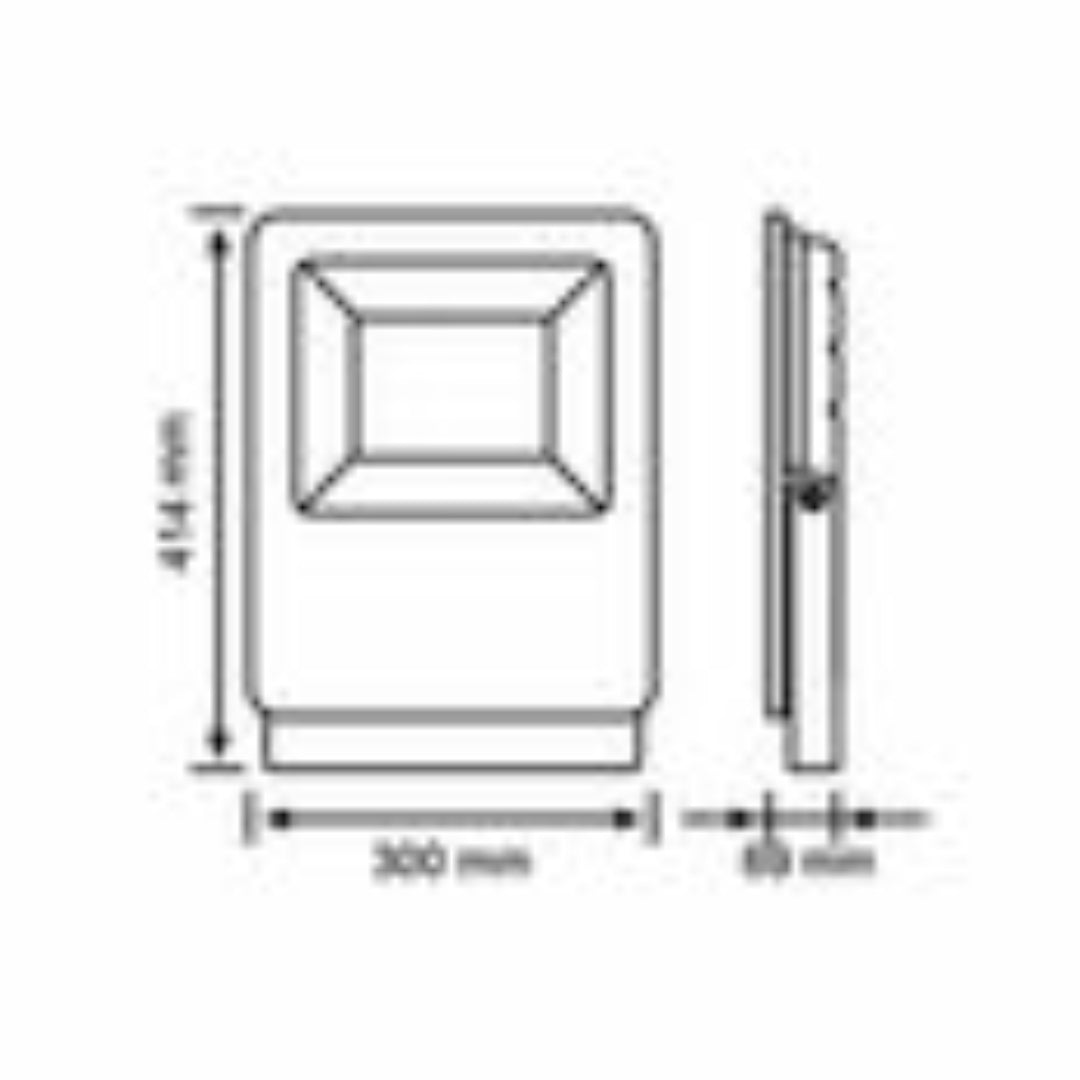 200W Black LED Flood Light 5700K