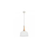 NORDIC: Modern Scandinavian Small Dome Shape Steel & Wood Pendant Lights