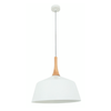 NORDIC: Modern Scandinavian Medium Dome Shape Steel & Wood Pendant Lights