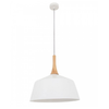 NORDIC: Modern Scandinavian Large Dome Shape Steel & Wood Pendant Lights