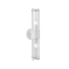 TIEMPO: Interior Up/Down Tubular Clear Glass Wall Lights