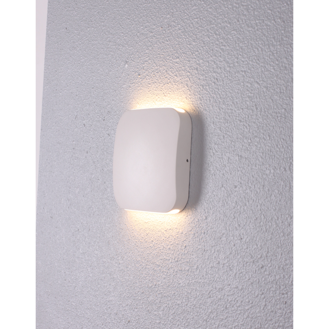 VOX: Surface Mounted LED Exterior Square Up/Down Wall Lights IP54