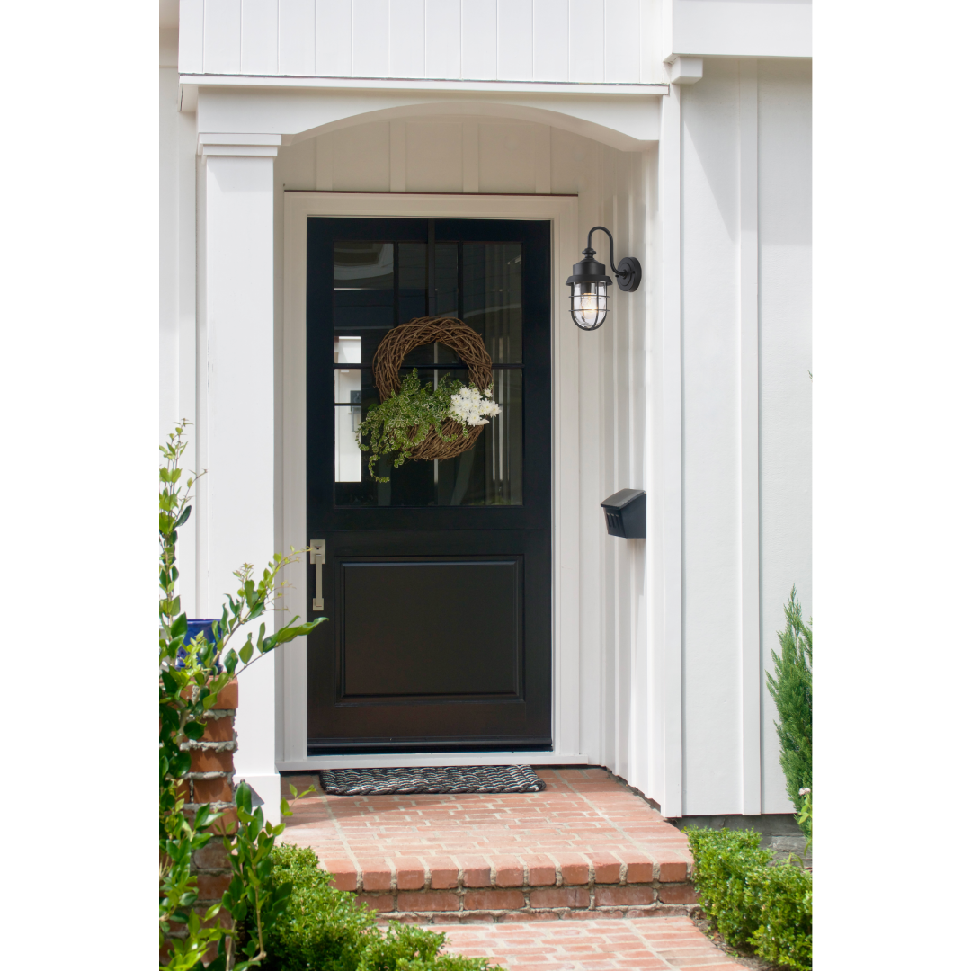 PAROL: Exterior Cylinder Glass with Cage Wall Lights IP44