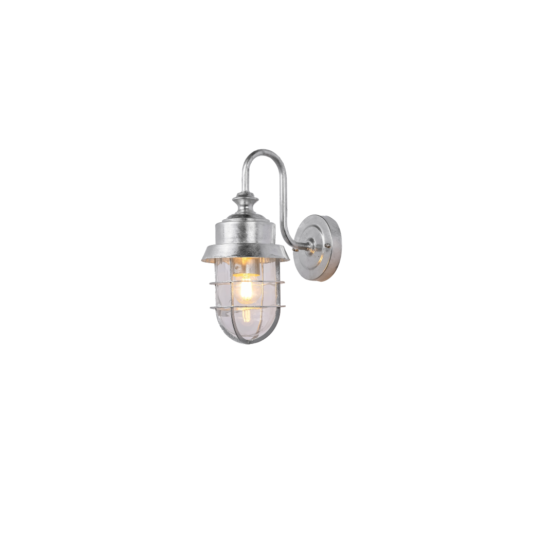PAROL: Exterior Cylinder Glass with Cage Wall Lights IP44
