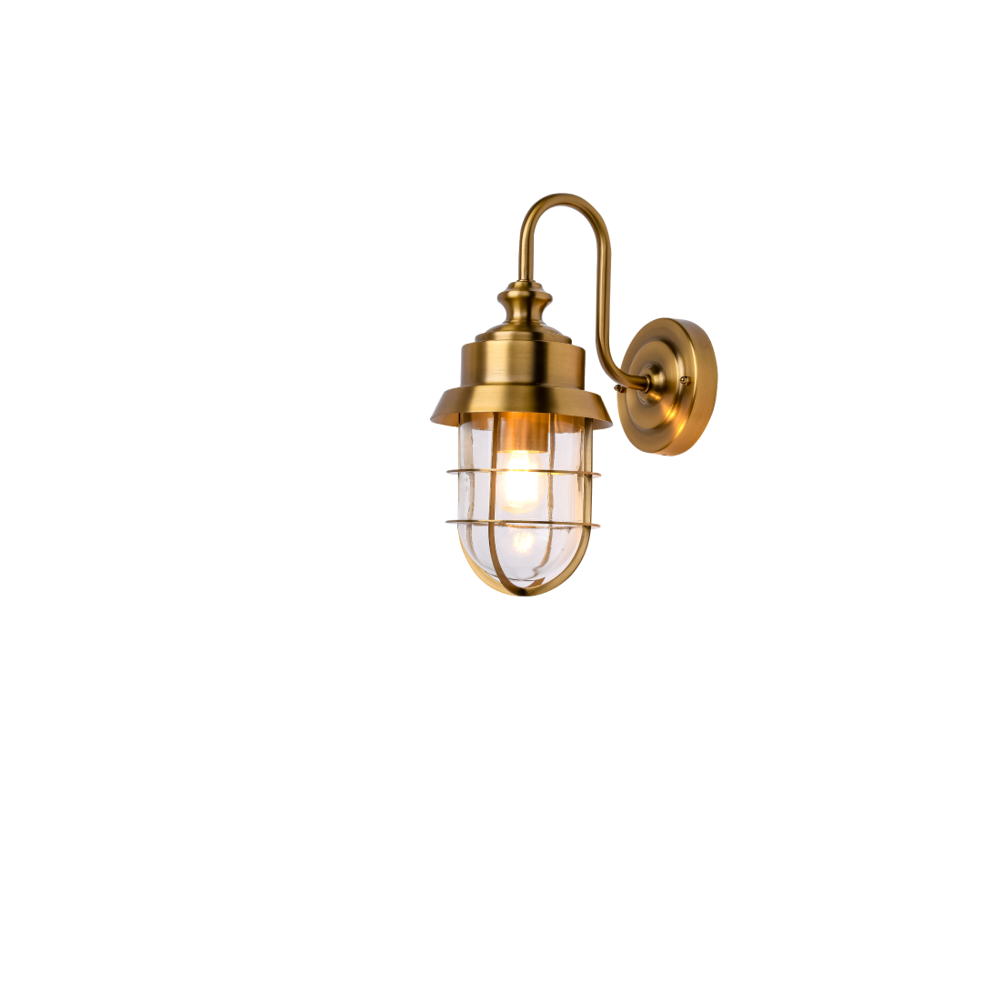 PAROL: Exterior Cylinder Glass with Cage Wall Lights IP44