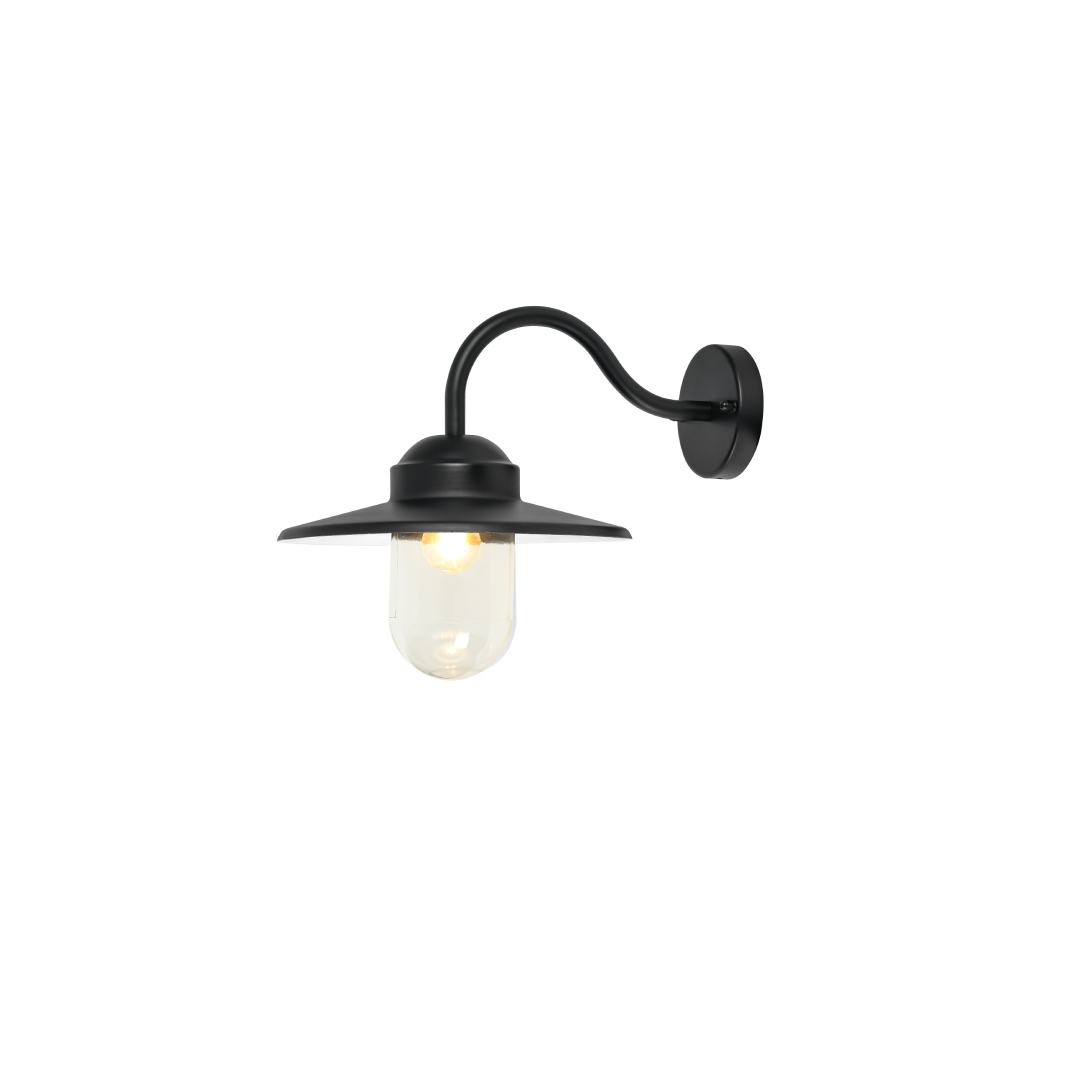 PAYONG: Exterior Sun Hat Shape with Clear Glass Wall Lights IP44