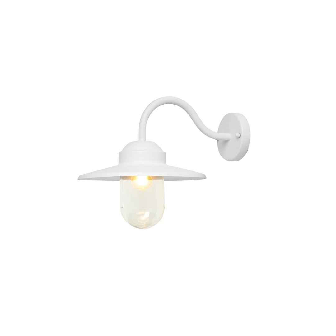 PAYONG: Exterior Sun Hat Shape with Clear Glass Wall Lights IP44