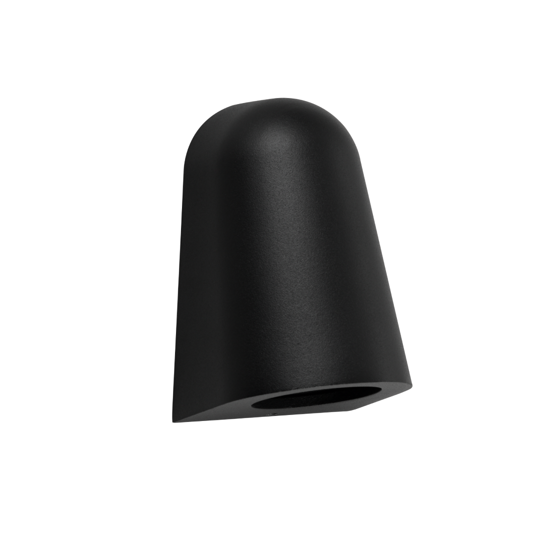 TORQUE: Exterior GU10/MR16 Matte Black Surface Mounted Cone Wall Lights IP65