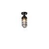 VILLAKU: Exterior Cylinder Aluminium & Glass with Cage Ceiling / Wall Lights IP44