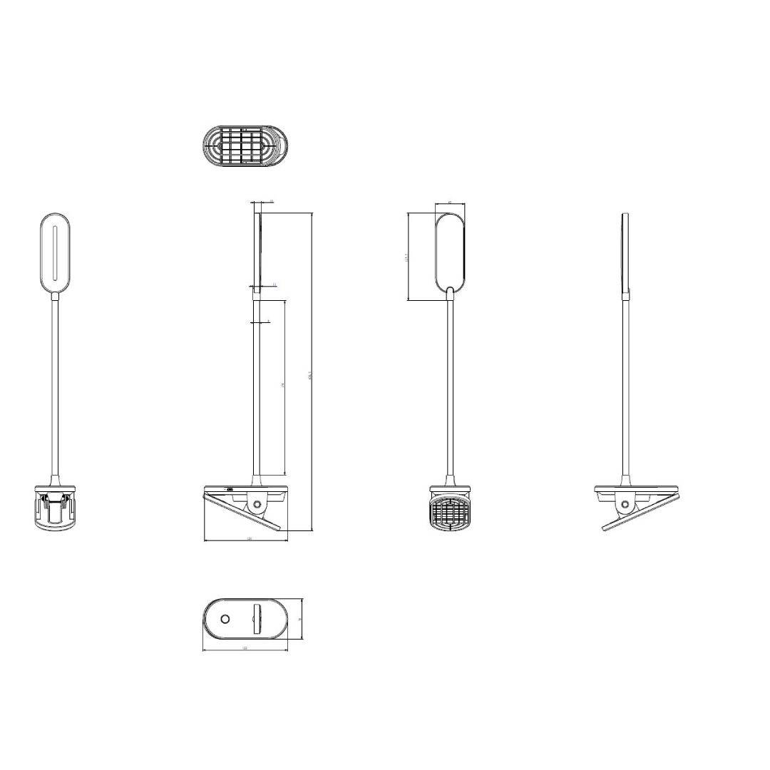 BUDDY: LED Rechargeable Portable Touch Clip Lamp