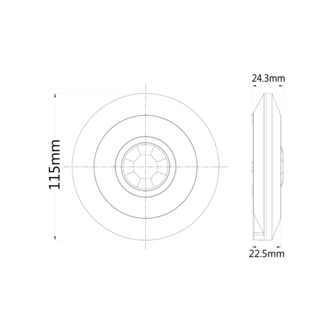 SENS004: Infrared Surface Mounted Motion Sensors IP20