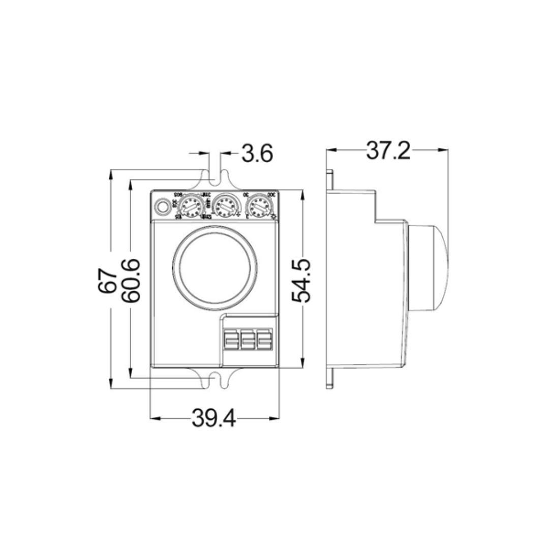 SENS011: Microwave Sensor IP20