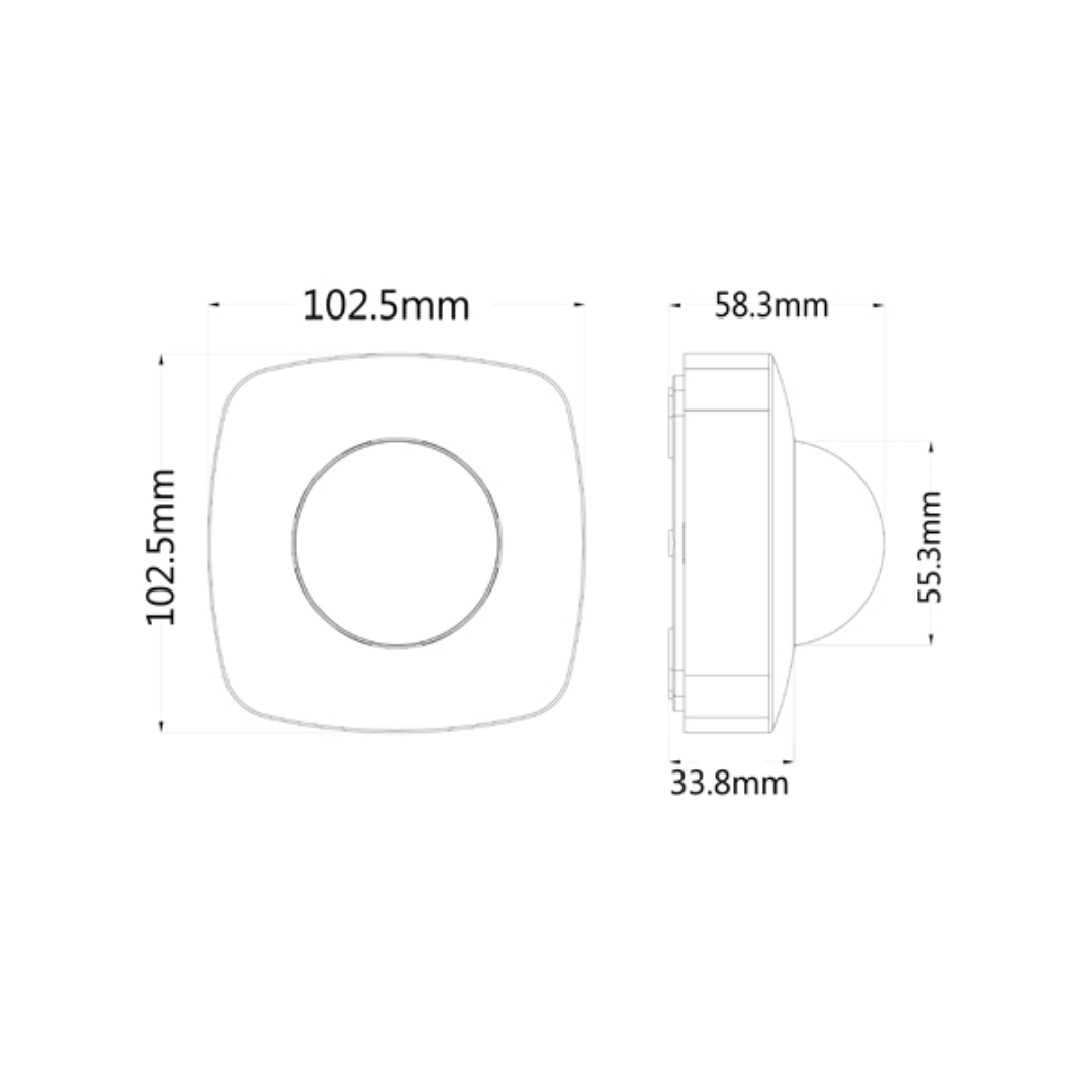 SENS005: Infrared Surface Mounted Motion Sensors IP20