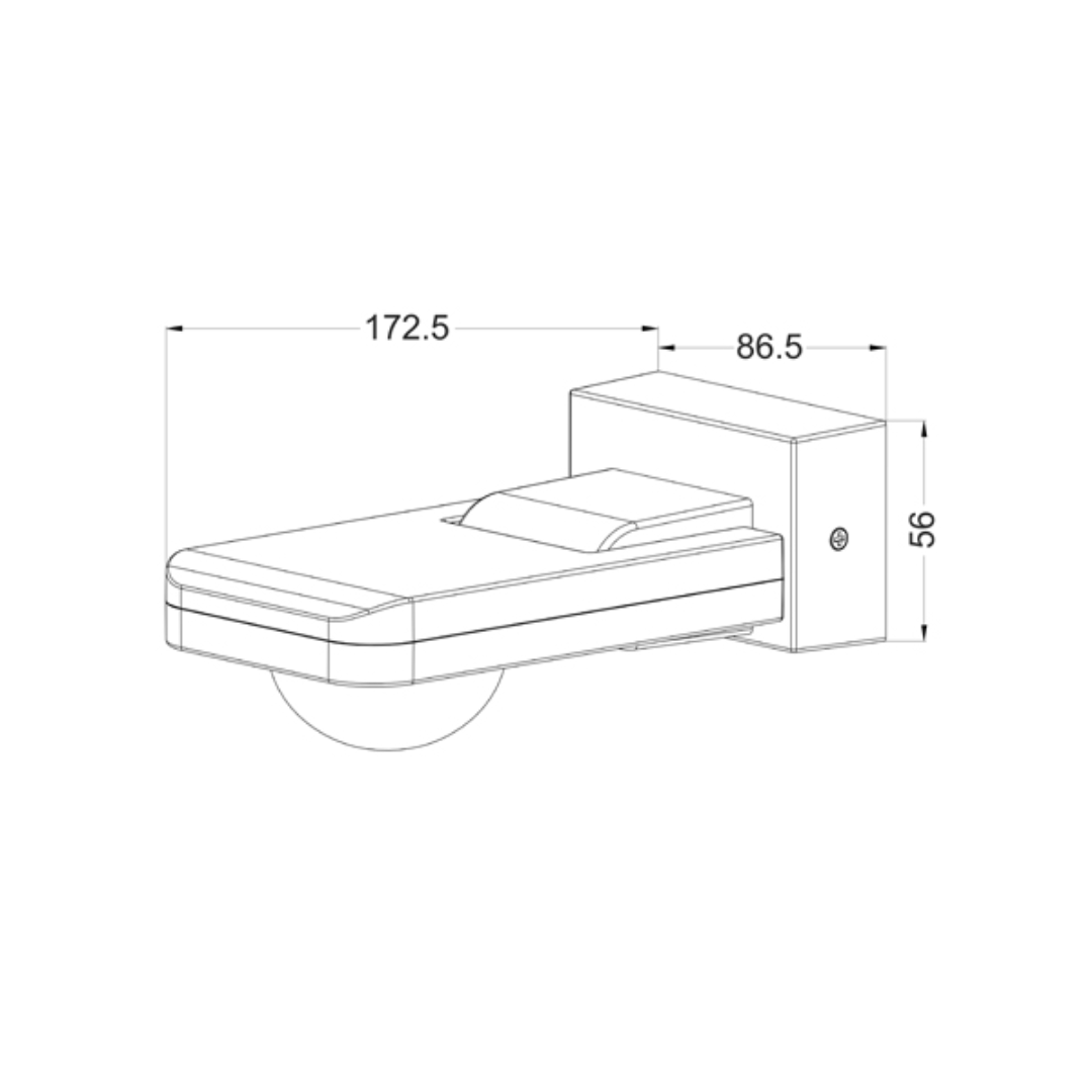 SENS009-010: Adjustable Infrared PIR Surface Mounted Sensors IP65