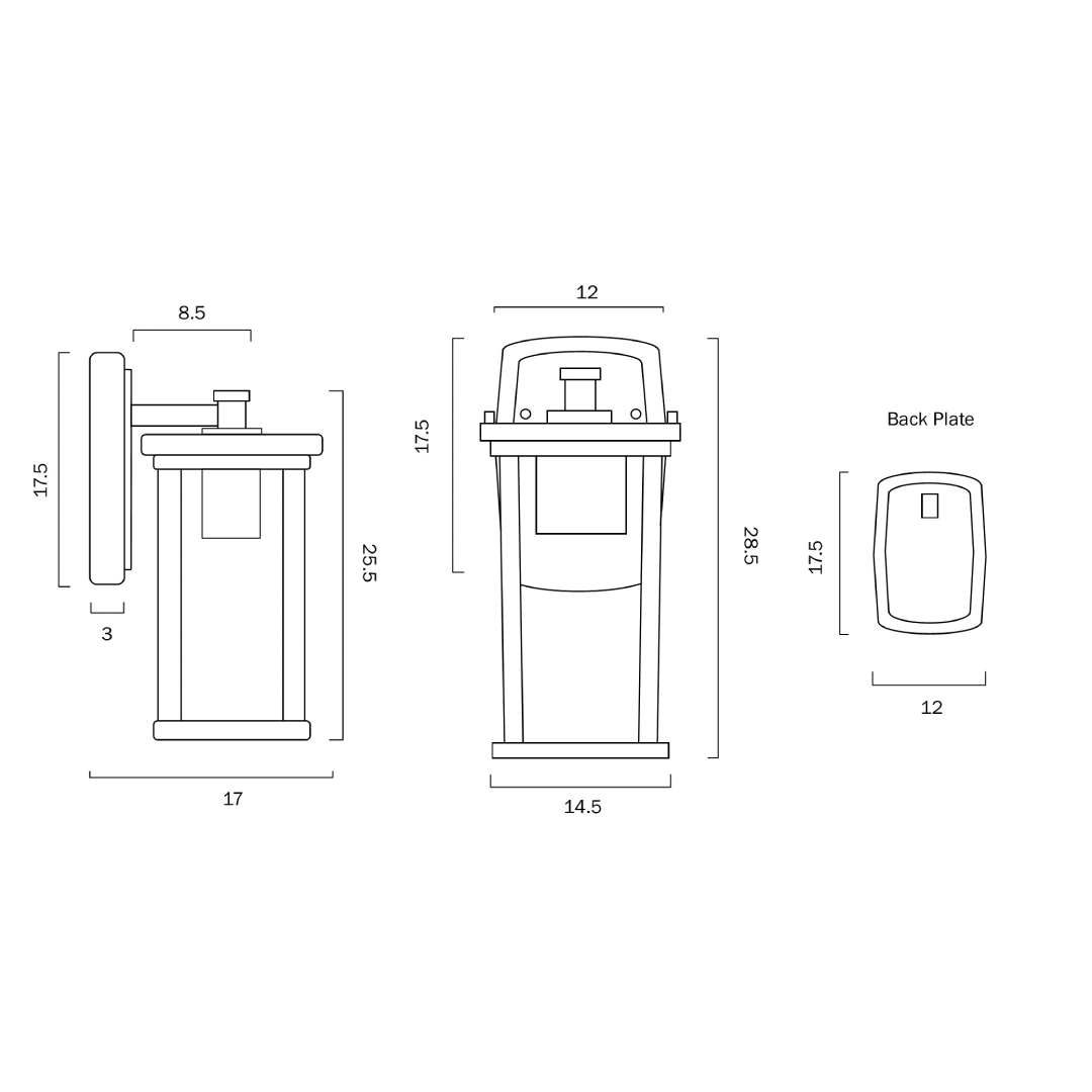 REESE 135 EXTERIOR WALL LIGHT