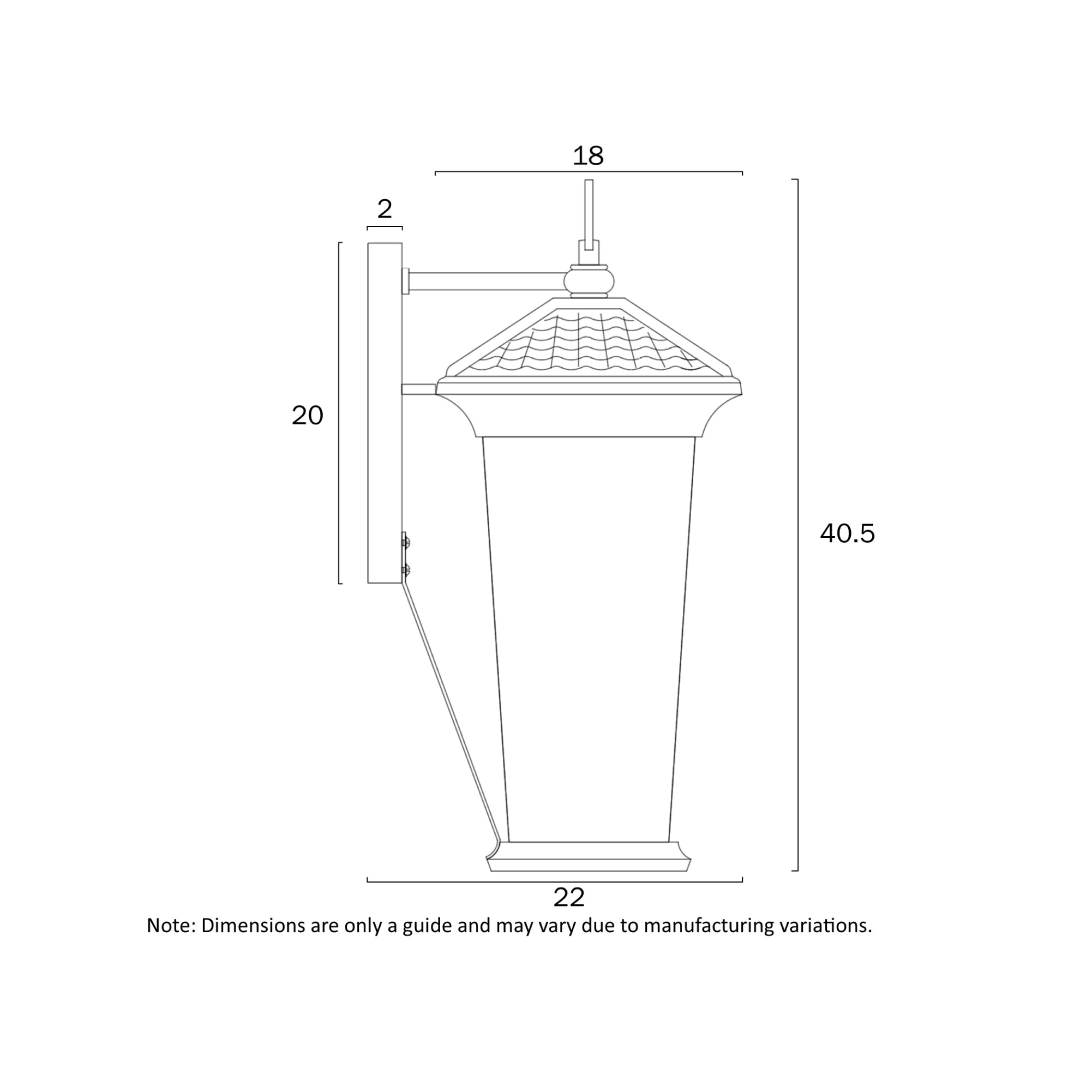 ZELDIN 40 EXTERIOR WALL BRACKET