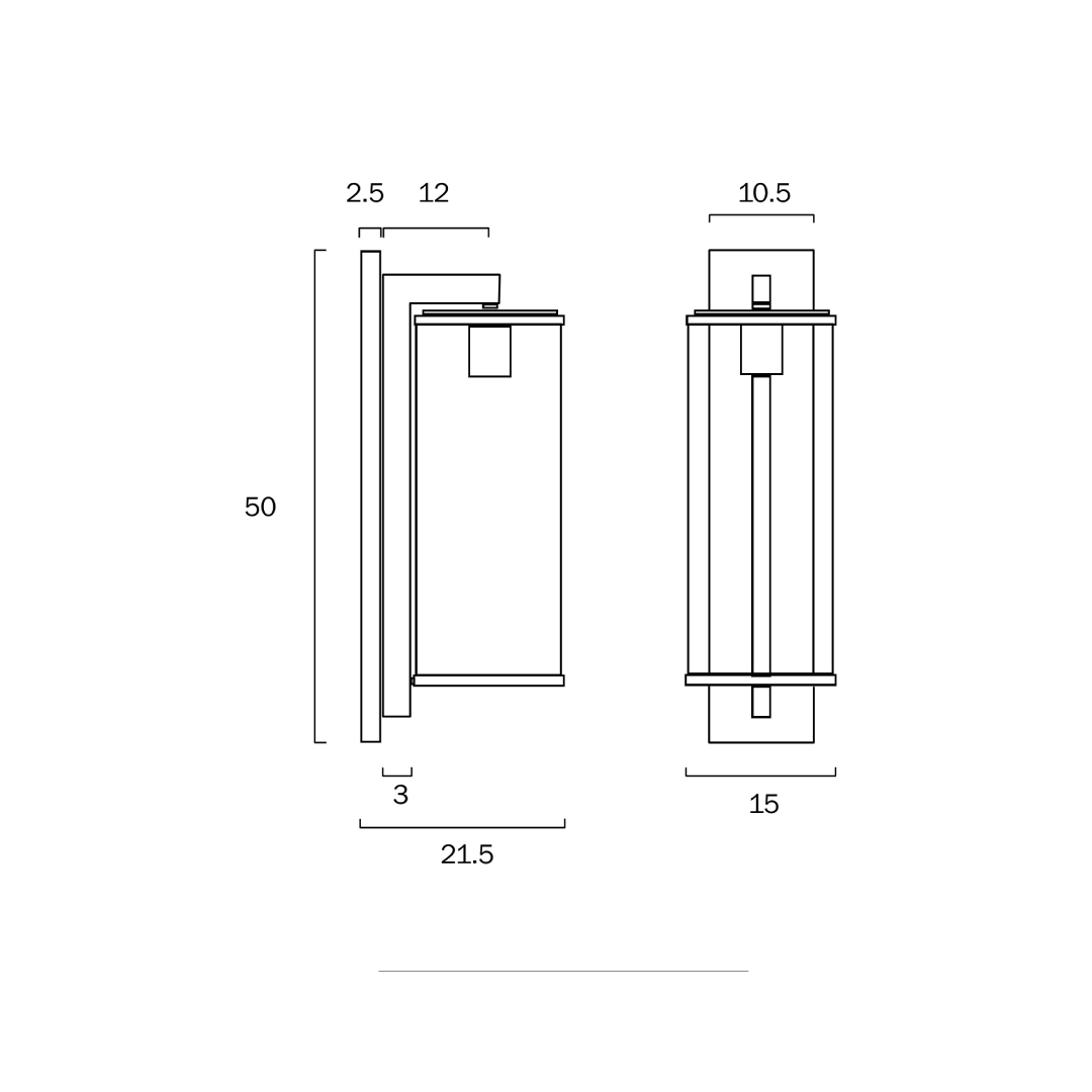 PEROVA 50 EXTERIOR WALL LIGHT
