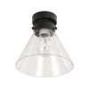 D.I.Y. Batten Fix Ceiling Lights - Small Cone Shape Fixtures