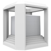 RUBIK: Exterior LED Cube Surface Mounted Wall / Floor Lights IP65