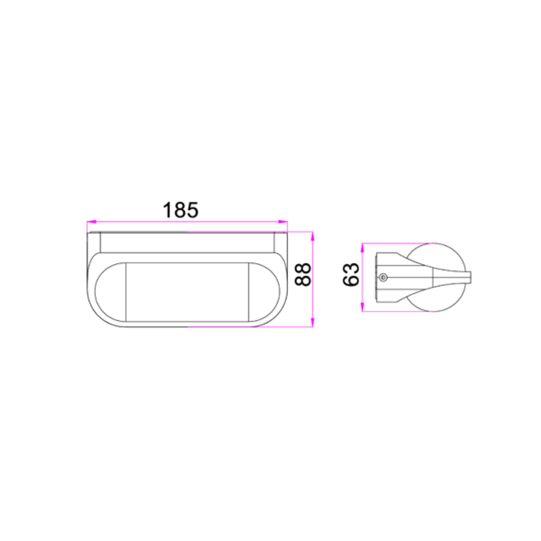 MARINA: Exterior LED Up/Down Surface Mounted Wall Lights IP65