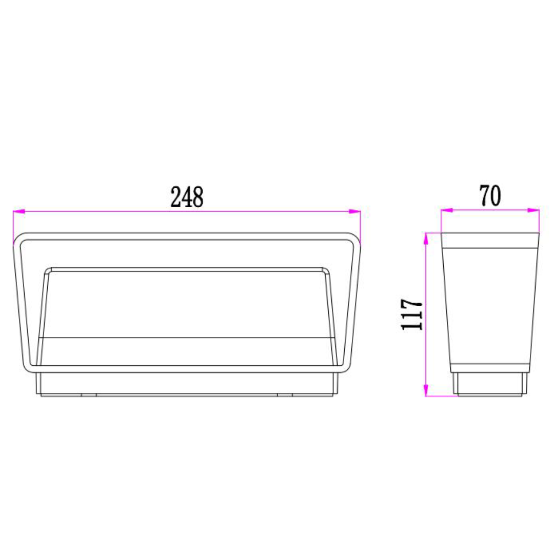 TOPATRI: LED Tri-CCT Exterior Surface Mounted Up/Down Wall Lights IP65