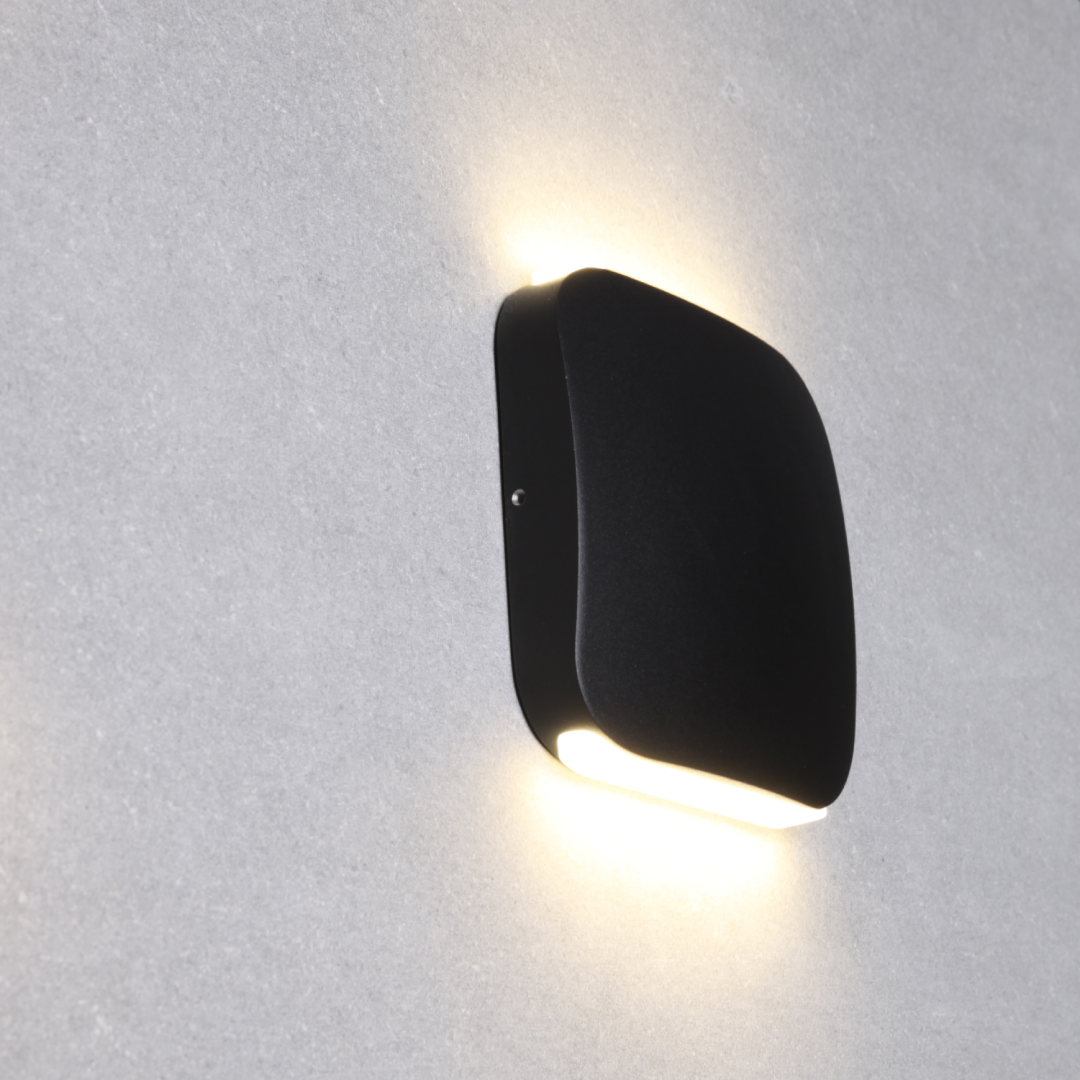 VOX: Surface Mounted LED Exterior Square Up/Down Wall Lights IP54