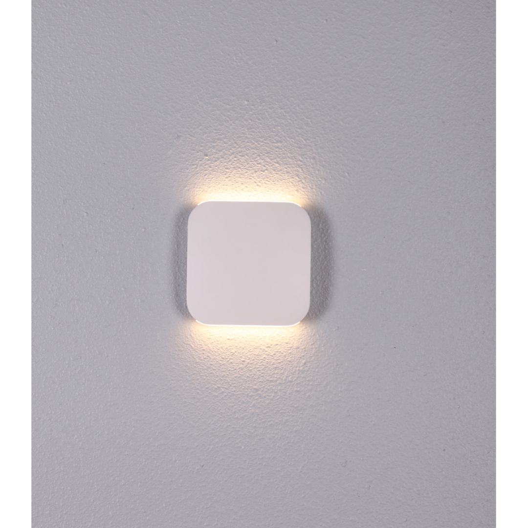 VOX: Surface Mounted LED Exterior Square Up/Down Wall Lights IP54