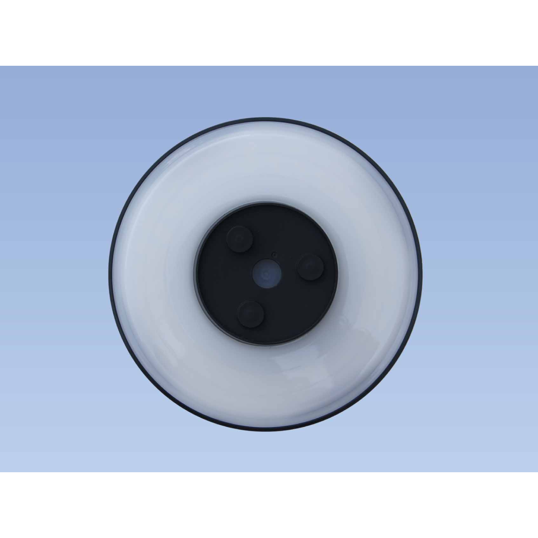 SHADOWTRI: Exterior LED Tri-CCT Round Backlit Wall Lights IP65 & IK08 (Diam: 180mm)