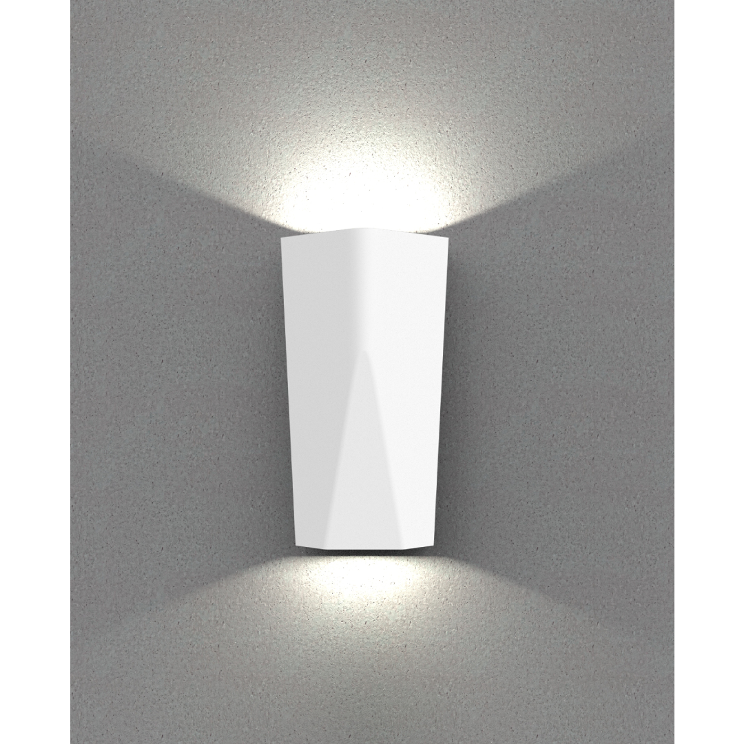 WIGTRI: Exterior LED Tri-CCT Surface Mounted Featured Up/Down Wall Lights IP65