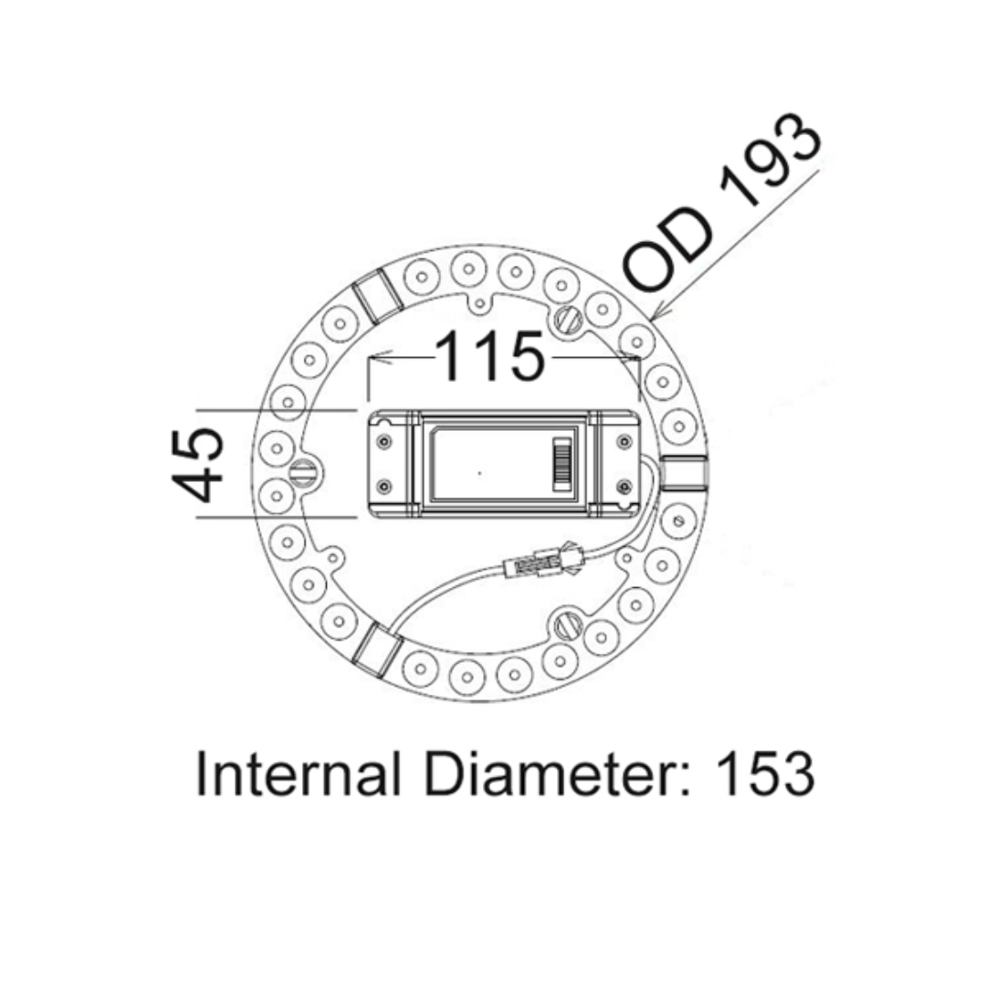 CKTRI: LED Tri-CCT Oyster Conversion Kits (12-24W)