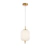 PINO: Interior Opal Matte / Smokey Black Mirror Finish Jar Pendant Lights