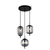 PINO: Interior Opal Matte / Smokey Black Mirror Finish multiple Pendant Lights