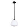 CIOTOLA: Interior Tipped Small Dome Frosted Glass Pendant Lights