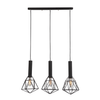 BLACKBAND & WHITEBAND Pendant Light 3x Bird Cage With Bar Base
