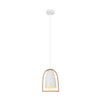 SWING: Ellipse with Wood Frame Pendant Lights
