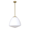 CIOTOLA: Interior Tipped Large Dome Frosted Glass Pendant Lights