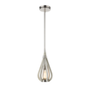 BONITO: Rustic Small Taupe / Winter Moss Wood Tear Drop Pendant Light