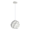 ORIGAMI: Interior Large Dome Carved Iron Origami Style Pendant Lights