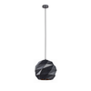 ORIGAMI: Interior Large Dome Carved Iron Origami Style Pendant Lights