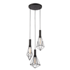BLACKBAND & WHITEBAND Pendant Light 3x Bird Cage With Round Base