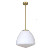 CIOTOLA: Interior Tipped Medium Dome Frosted Glass Pendant Lights