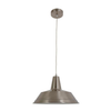DIVO: Industrial Retro Dome Satin Chrome Pendant Light