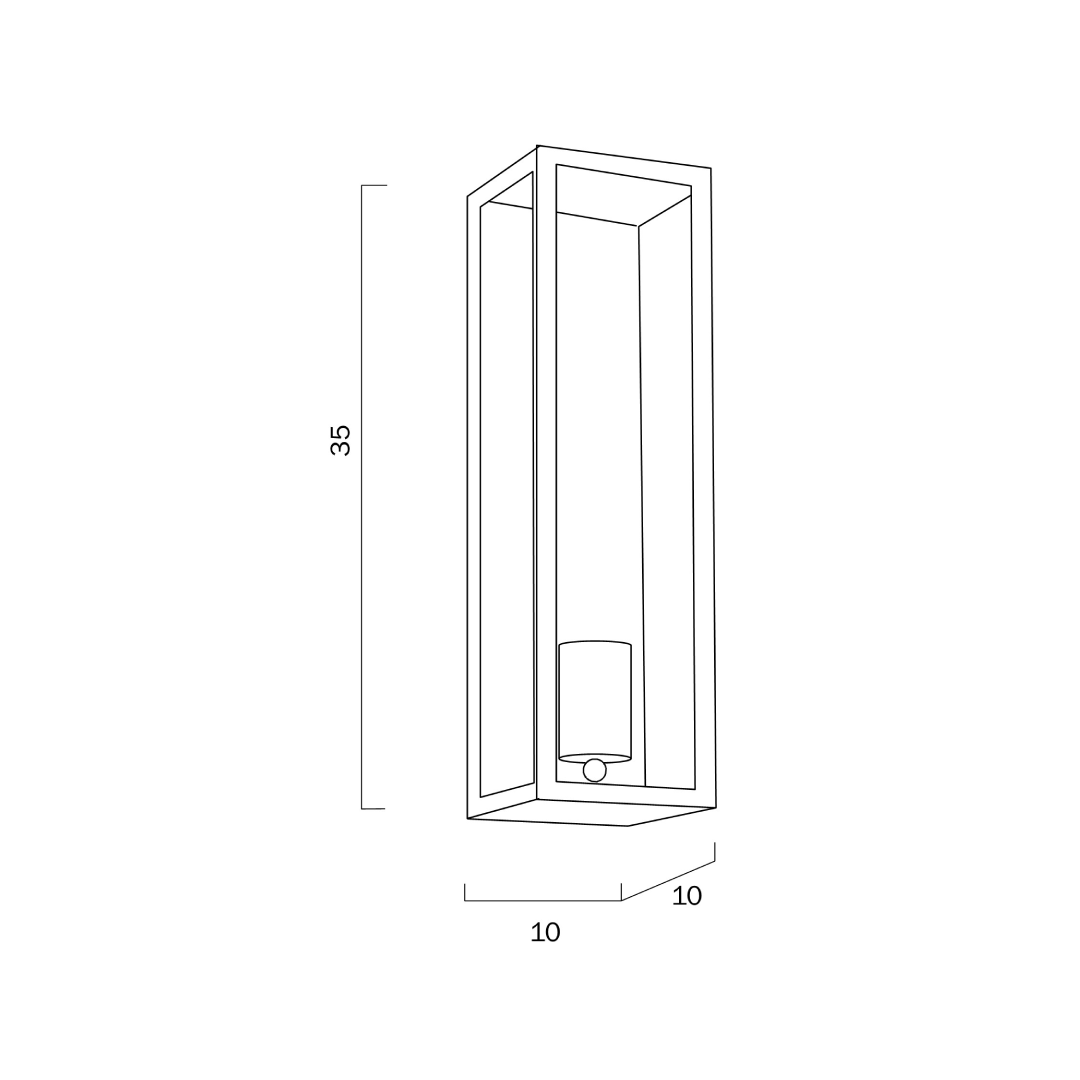 ARZANO 35 SOLID BRASS WALL LIGHT